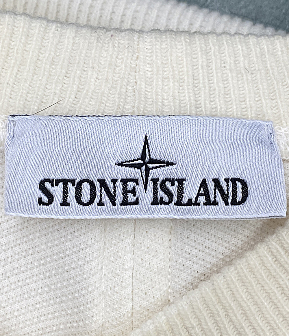 美品 STONE ISLAND ニット クリーム K2S156100044S0227 メンズ SIZE S ストーンアイランド
