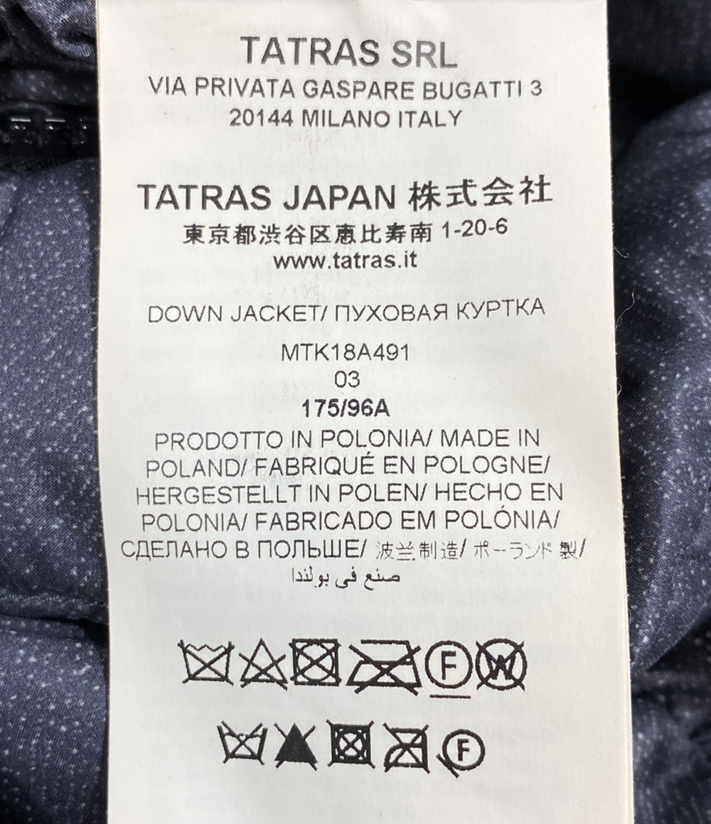 TATRAS リバーシブルフーディー付きダウンジャケット ブラック グレー MTK18A491 メンズ SIZE 03 タトラス