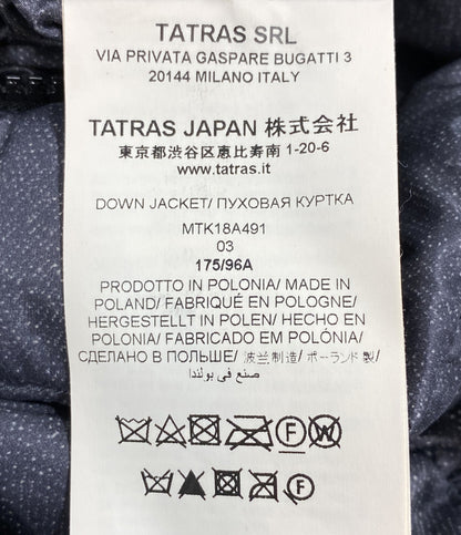 TATRAS リバーシブルフーディー付きダウンジャケット ブラック グレー MTK18A491 メンズ SIZE 03 タトラス