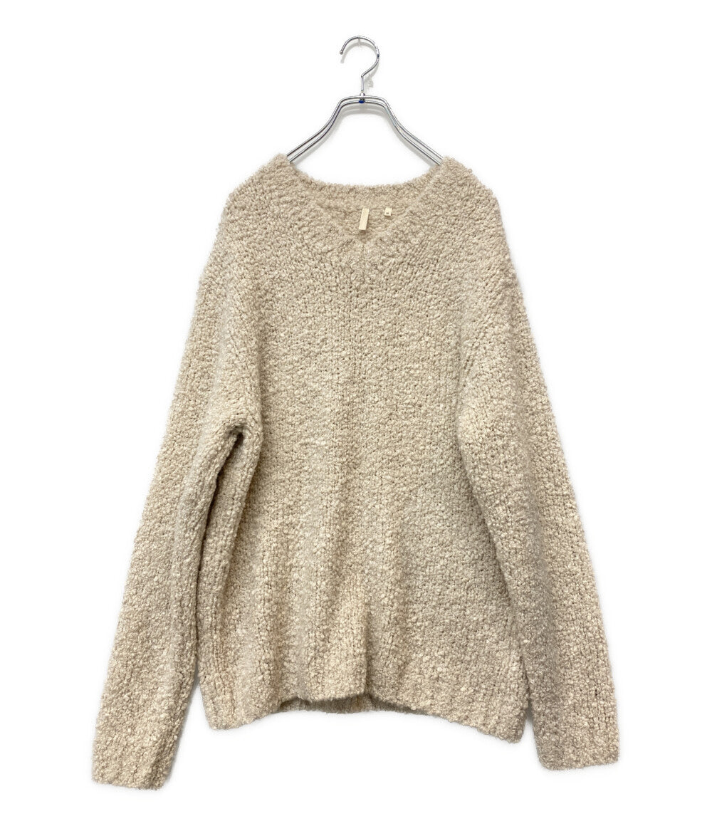SUNFLOWER サンフラワー ニット クリーム ウール メンズ SIZE M