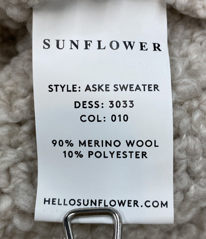 SUNFLOWER サンフラワー ニット クリーム ウール メンズ SIZE M