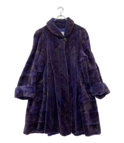personagio personagio コート パープル 毛皮 2-30027 レディース SIZE 40