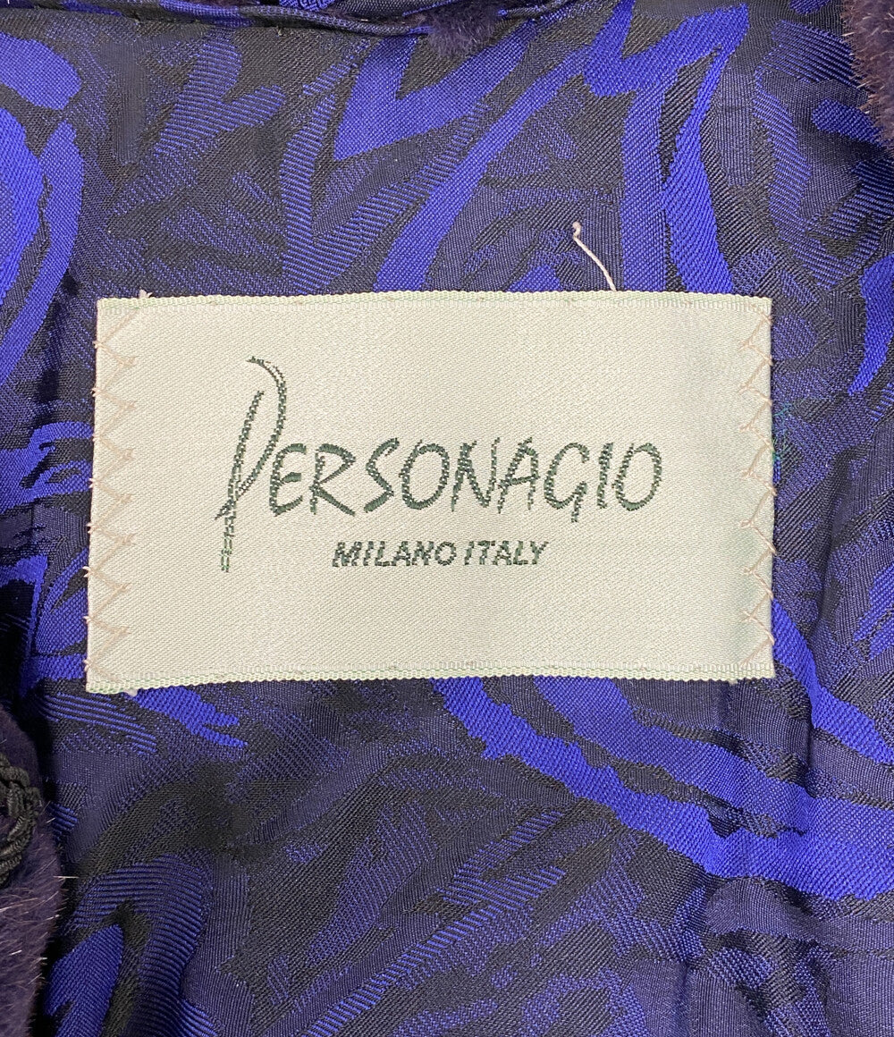 personagio personagio コート パープル 毛皮 2-30027 レディース SIZE 40