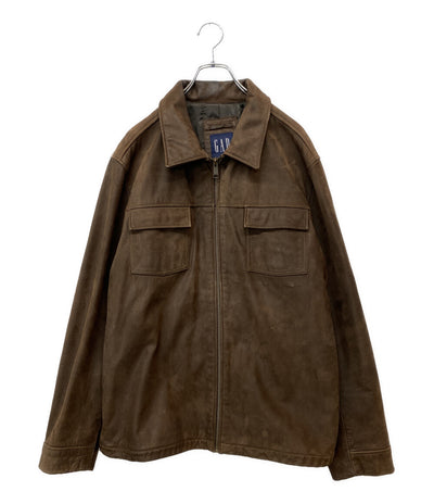 GAP レザージャケット 303879 ブラウン メンズ SIZE L ギャップ
