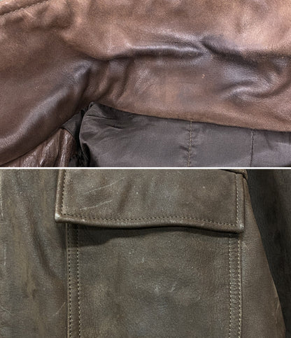 GAP レザージャケット 303879 ブラウン メンズ SIZE L ギャップ