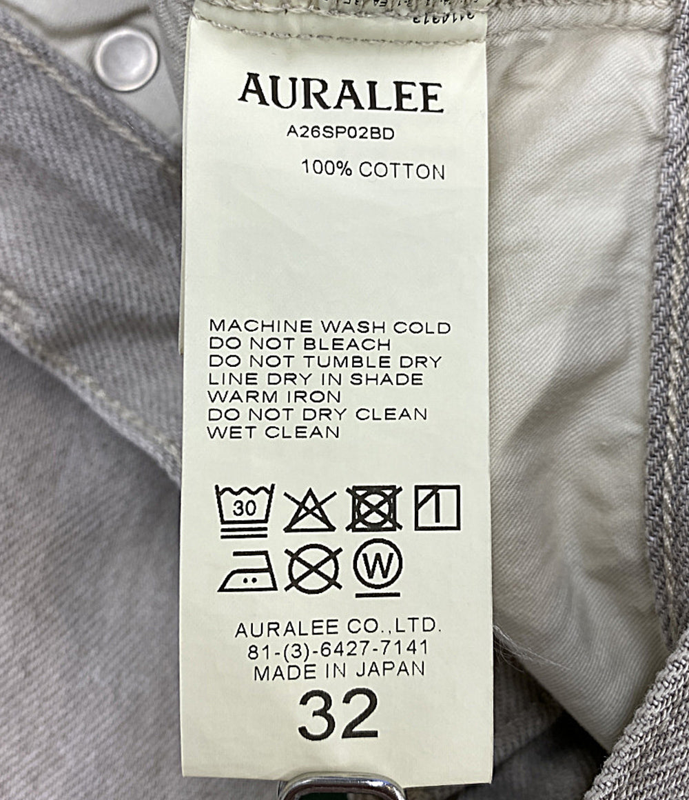 美品 AURALEE デニムパンツ A26SP02BD ライトグレー メンズ SIZE 32 オーラリー