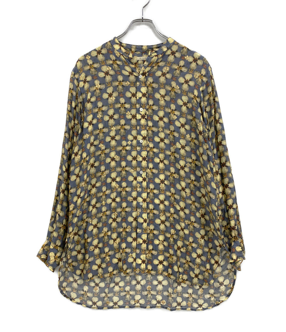 HEUGN ユーゲン 花柄 バンドカラーシャツ メンズ SIZE 2
