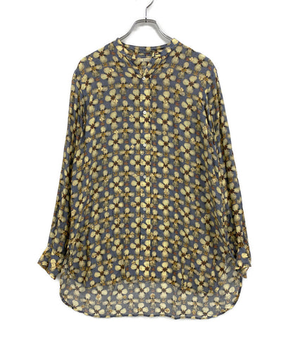 HEUGN ユーゲン 花柄 バンドカラーシャツ メンズ SIZE 2