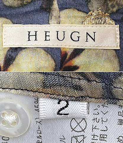 HEUGN ユーゲン 花柄 バンドカラーシャツ メンズ SIZE 2