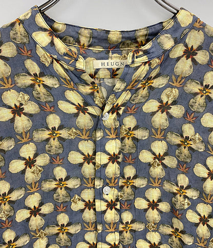 HEUGN ユーゲン 花柄 バンドカラーシャツ メンズ SIZE 2