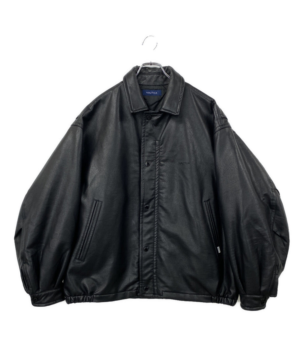 NAUTICA 中綿ジャケット フェイクレザー 233-1574 メンズ SIZE L ノーティカ