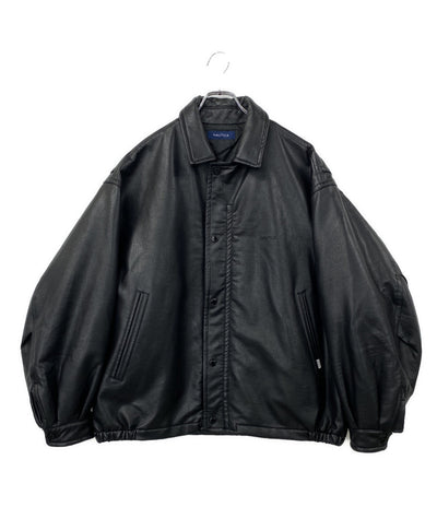 NAUTICA 中綿ジャケット フェイクレザー 233-1574 メンズ SIZE L ノーティカ