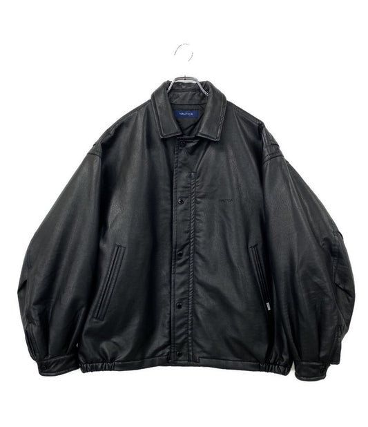 NAUTICA 中綿ジャケット フェイクレザー 233-1574 メンズ SIZE L ノーティカ