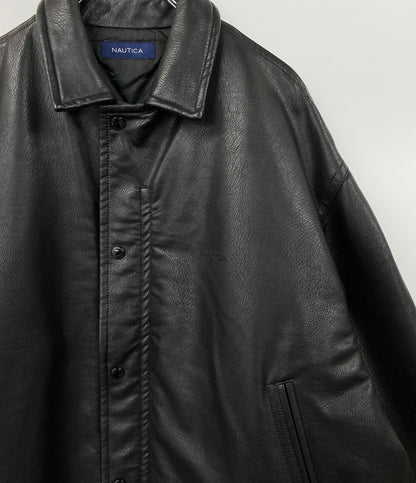 NAUTICA 中綿ジャケット フェイクレザー 233-1574 メンズ SIZE L ノーティカ