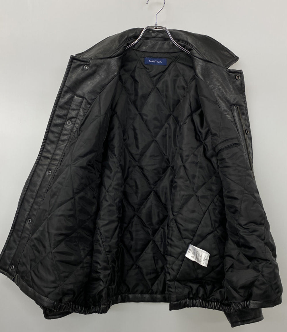 NAUTICA 中綿ジャケット フェイクレザー 233-1574 メンズ SIZE L ノーティカ
