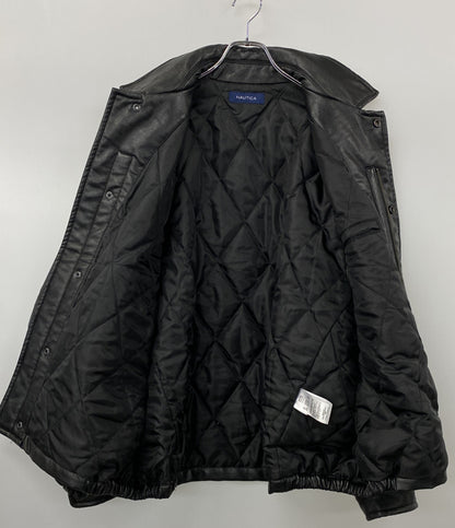 NAUTICA 中綿ジャケット フェイクレザー 233-1574 メンズ SIZE L ノーティカ