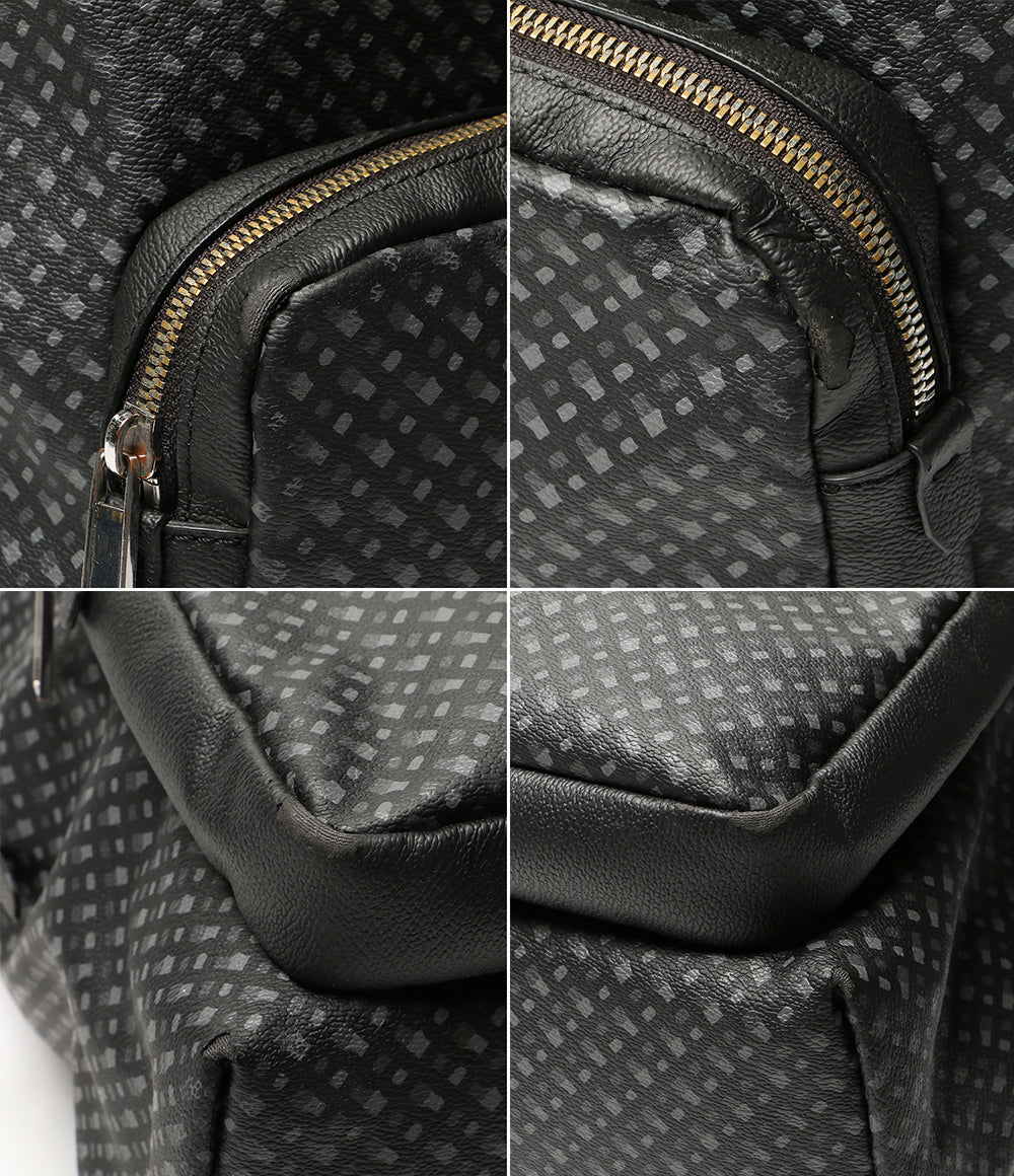 HUGO BOSS リュック・デイパック モノグラム ブラック メンズ ヒューゴボス