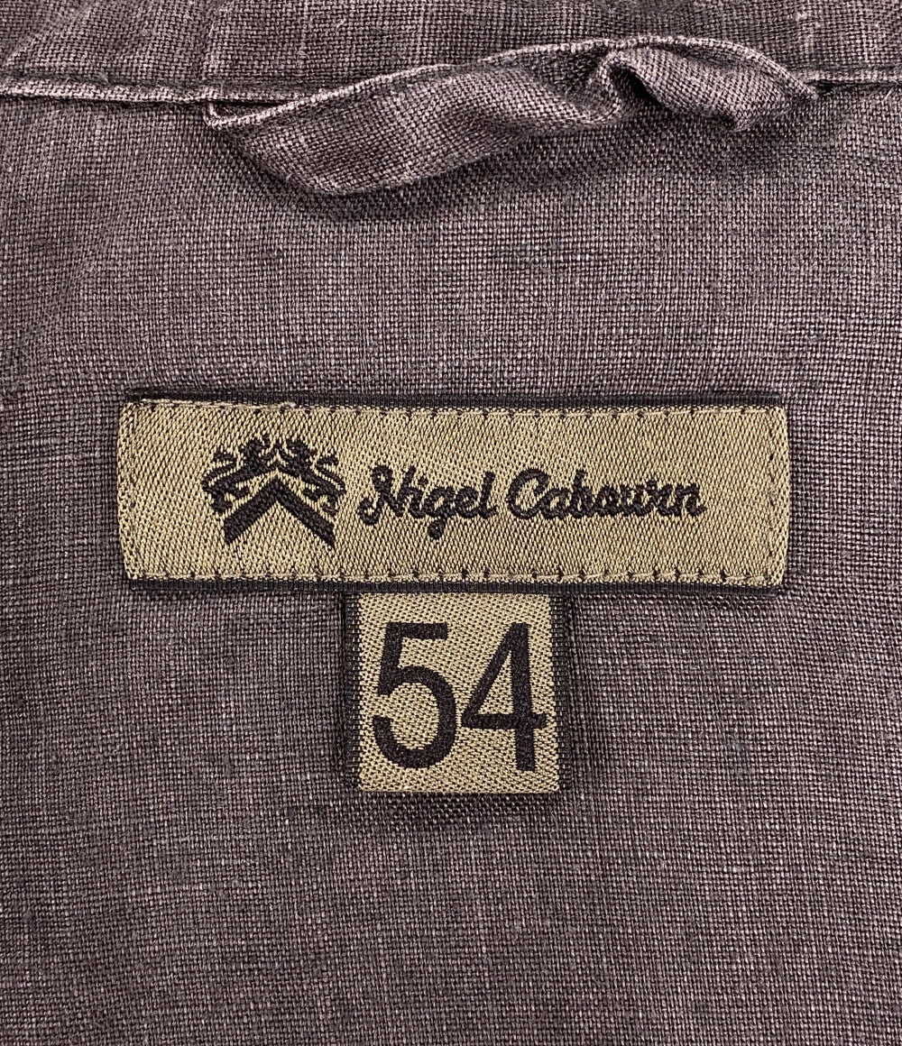 NIGEL CABOURN フレンチプルオーバーシャツーヘンプ 80480010006 メンズ SIZE 54 ナイジェルケーボン