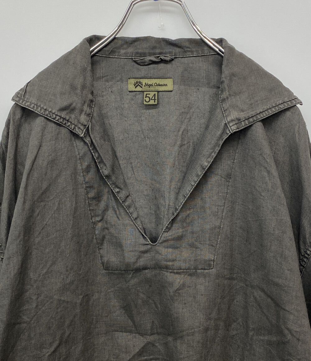 NIGEL CABOURN フレンチプルオーバーシャツーヘンプ 80480010006 メンズ SIZE 54 ナイジェルケーボン