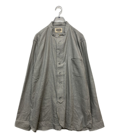 美品 hackney union workhouse ハックニーユニオンワークハウス ベッドシャツ リネン SS24-003 8048-34-10000 メンズ SIZE 42
