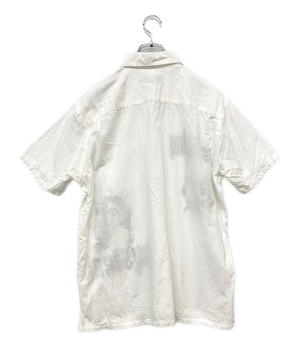 HYSTERIC GLAMOUR 半袖シャツ DEVIL WOMAN プルオーバーシャツ 02261AH08 ホワイト メンズ SIZE M ヒステリックグラマー