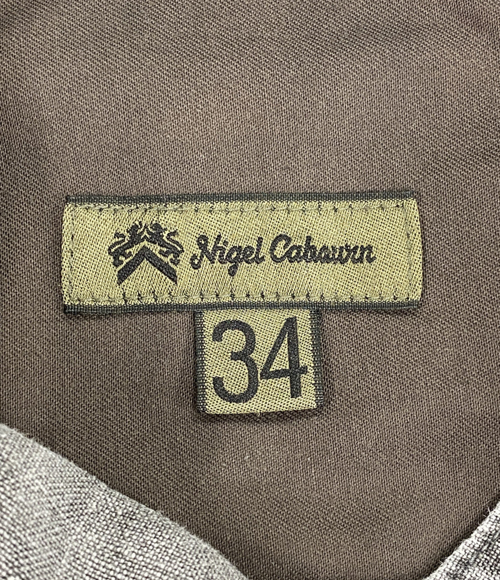 NIGEL CABOURN フレンチワークパンツ リネン キャンバス 8050-00-50205 メンズ SIZE 34 ナイジェルケーボン