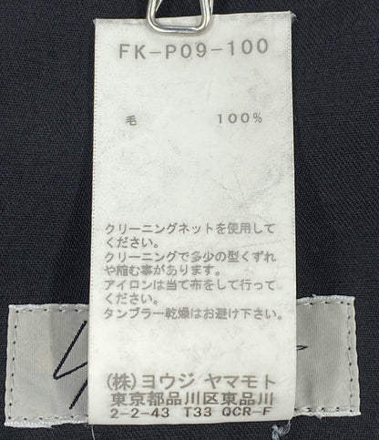 YOHJI YAMAMOTO FK-P09-100 テーパードパンツ レディース SIZE 1 ヨウジヤマモト