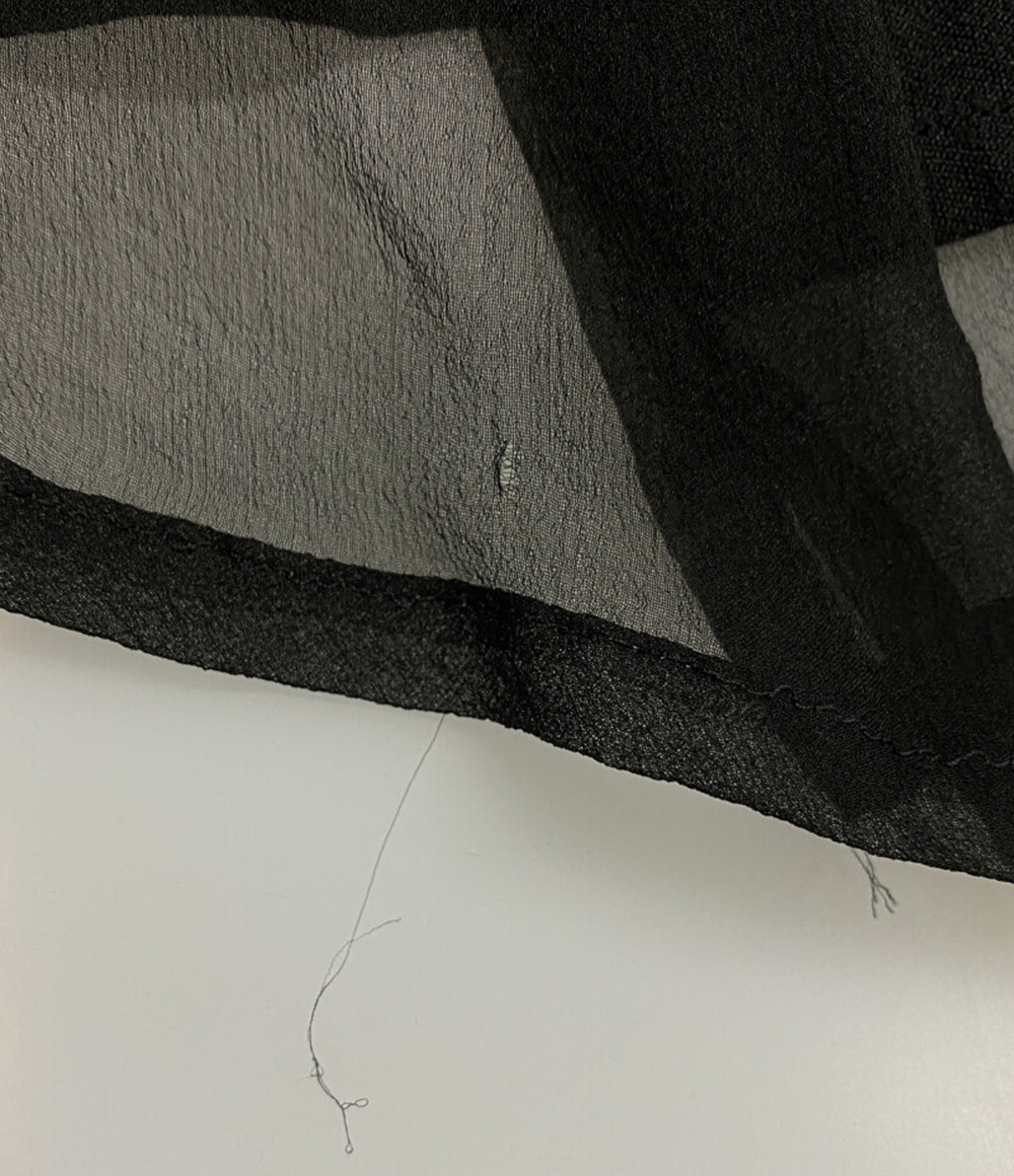 YOHJI YAMAMOTO +NOIR スカート リネン ブラック レディース SIZE 2 ヨウジヤマモト プリュス ノアール