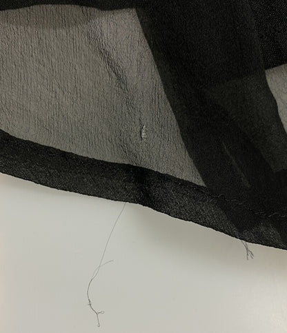 YOHJI YAMAMOTO +NOIR スカート リネン ブラック レディース SIZE 2 ヨウジヤマモト プリュス ノアール