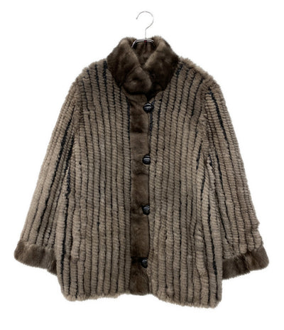 毛皮 リバーシブル ファーコート レディース SIZE L