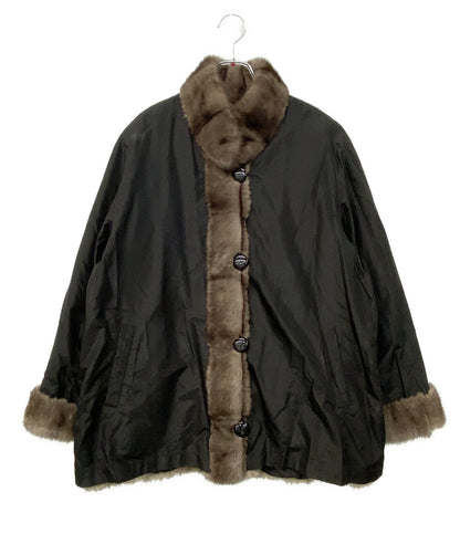 毛皮 リバーシブル ファーコート レディース SIZE L