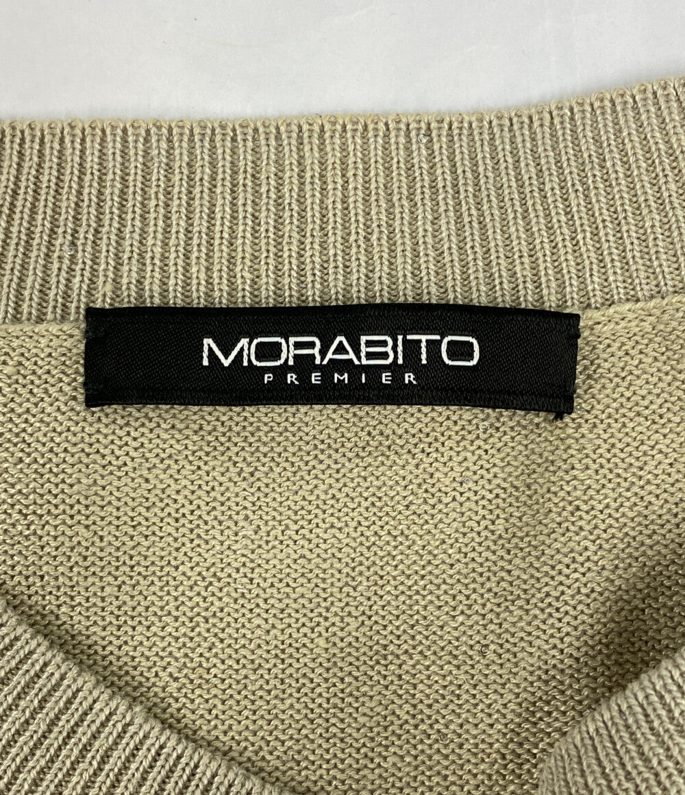 美品 MORABITO ニットベスト 9041-51510 レディース SIZE 38 モラビト