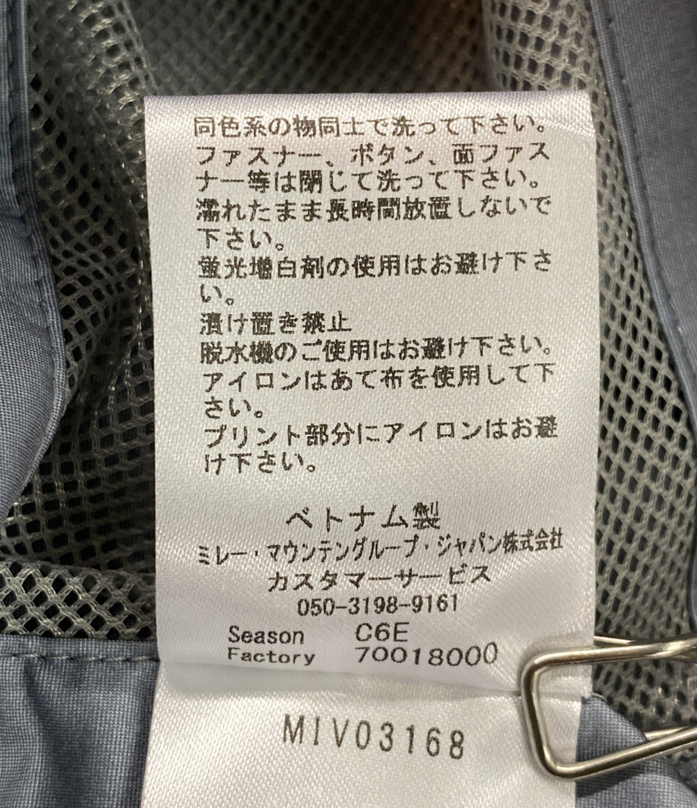 美品 MILLET ティフォンストレッチジャケット ブルー MIV03168 メンズ SIZE L ミレー