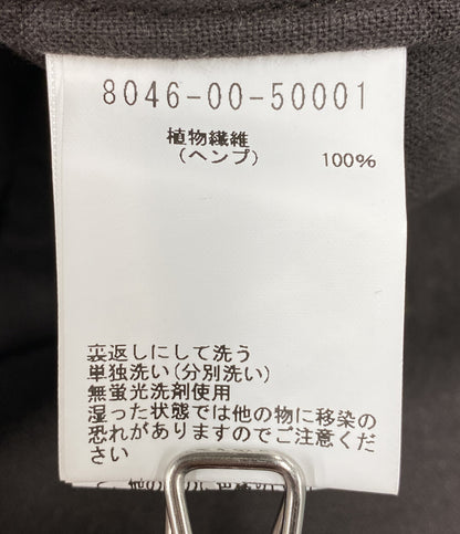 美品 NIGEL CABOURN フレンチワークパンツ ヘンプ キャンバス チャコールグレー 8046-00-50001 メンズ SIZE 34 ナイジェルケーボン