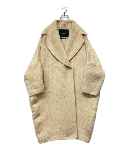美品 MAX MARA ATELIER マックスマーラアトリエ アルパカシャギーコート クチートアマーノ 101605856 レディース SIZE M