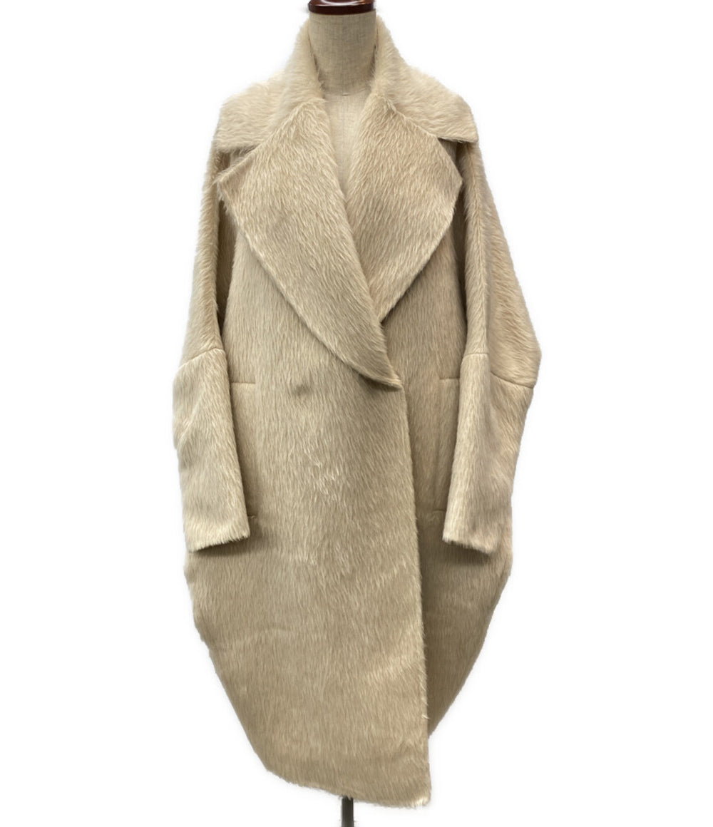 美品 MAX MARA ATELIER マックスマーラアトリエ アルパカシャギーコート クチートアマーノ 101605856 レディース SIZE M