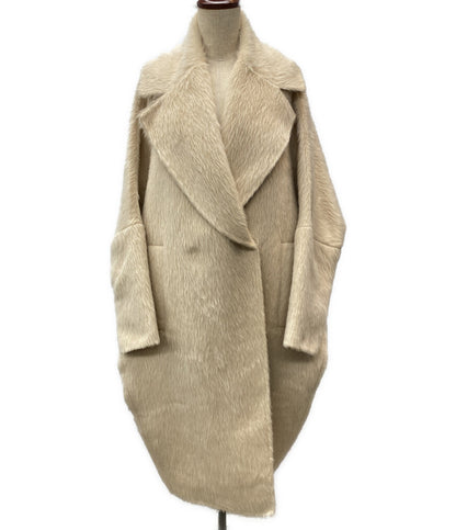 美品 MAX MARA ATELIER マックスマーラアトリエ アルパカシャギーコート クチートアマーノ 101605856 レディース SIZE M