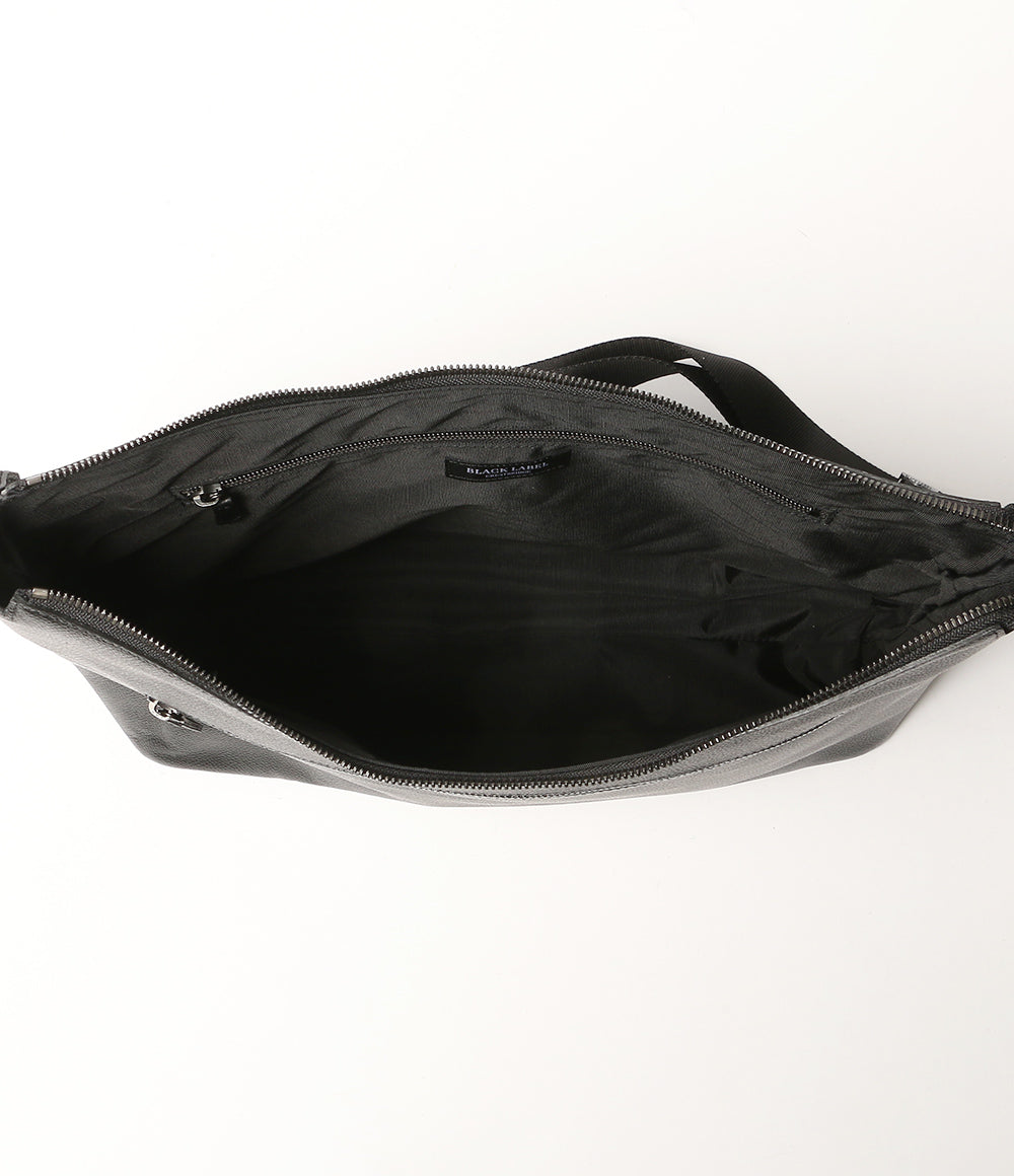BLACK LABEL CRESTBRIDGE ショルダーバッグ エディターズバッグ ブラック メンズ ブラックレーベルクレストブリッジ