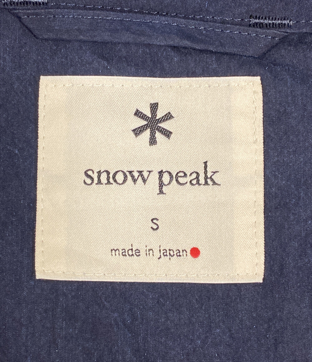 SNOWPEAK アノラック Indigo C/N JK-25SU403 ネイビー メンズ SIZE S スノーピーク