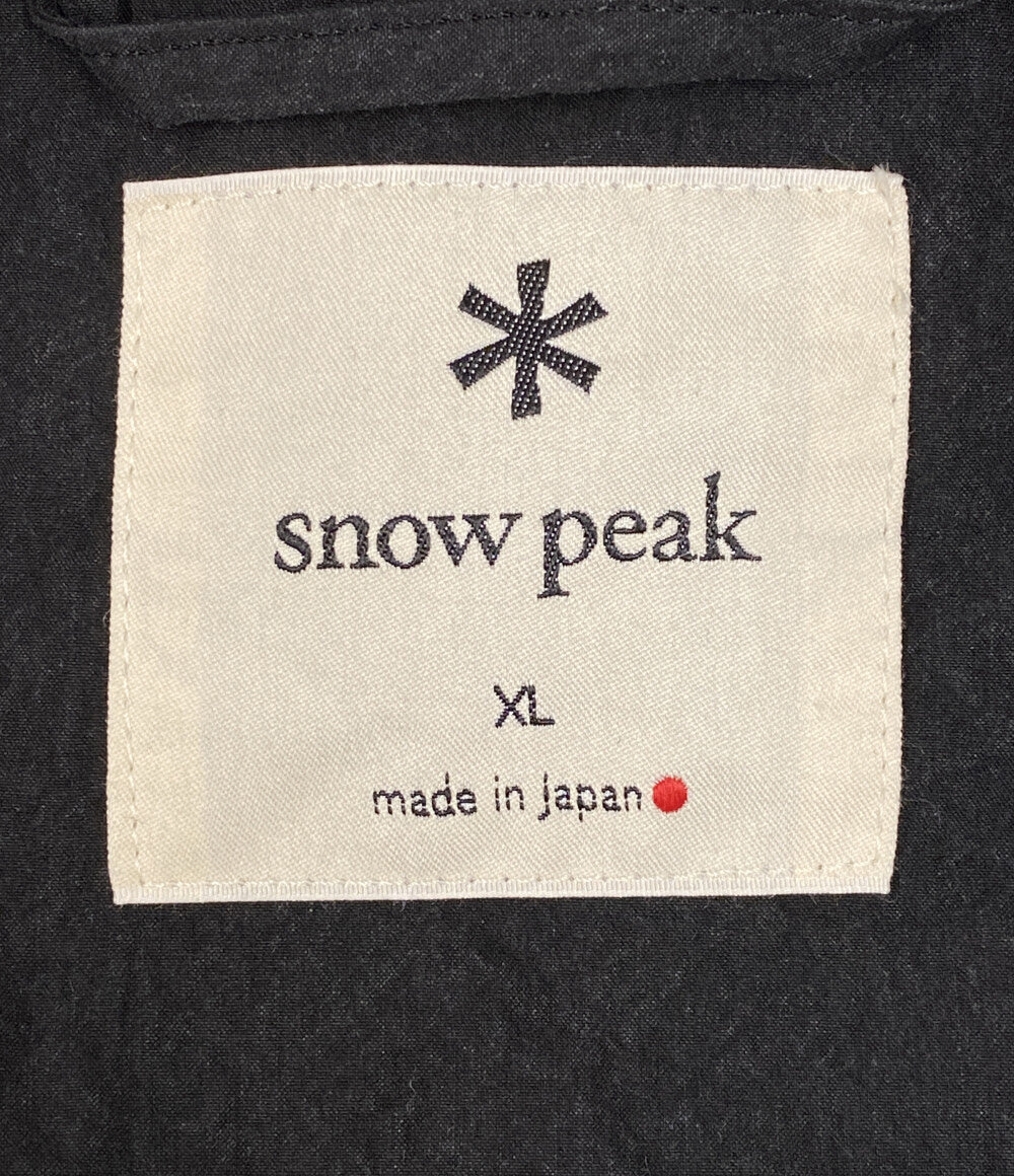 SNOWPEAK アノラック Indigo C/N JK-25SU403 ブラック メンズ SIZE XL スノーピーク