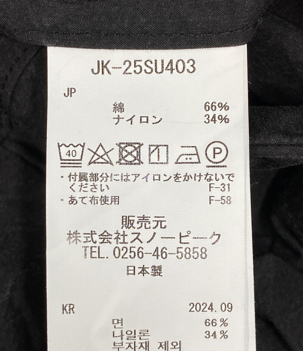 SNOWPEAK アノラック Indigo C/N JK-25SU403 ブラック メンズ SIZE XL スノーピーク