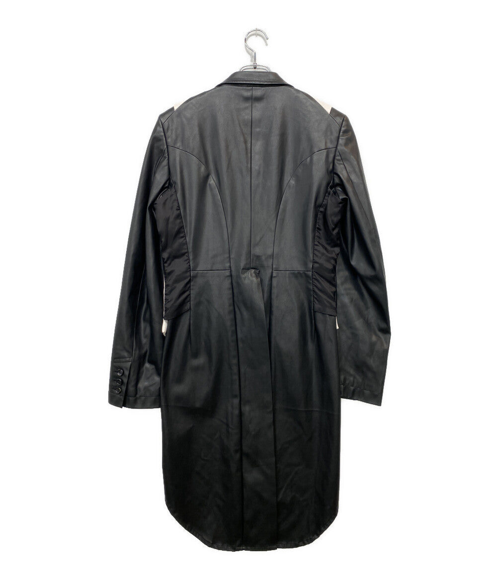 COMME des GARCONS HOMME PLUS フェイクレザー燕尾コート 2024AW PN-J035 メンズ SIZE M コムデギャルソンオムプリュス