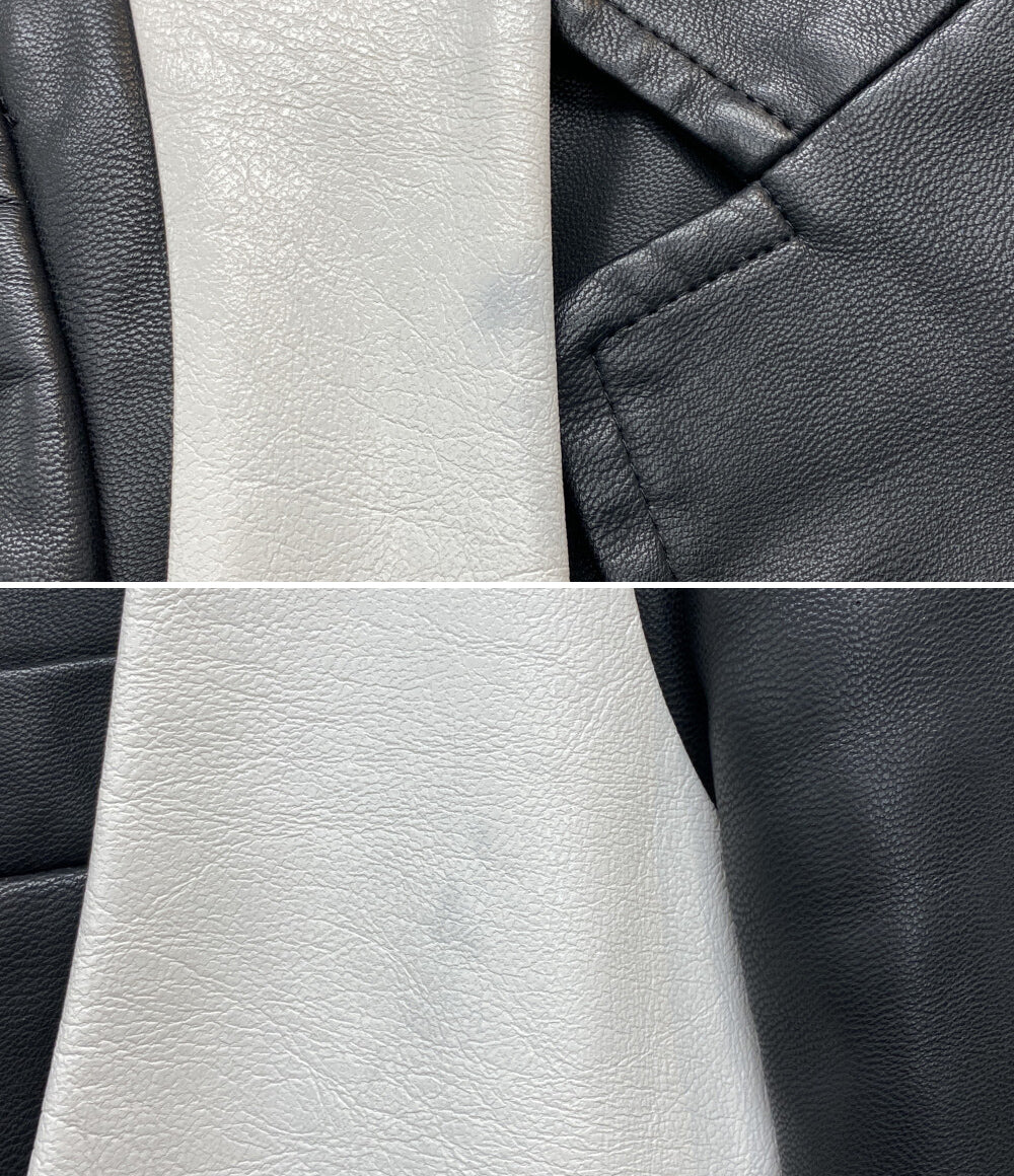 COMME des GARCONS HOMME PLUS フェイクレザー燕尾コート 2024AW PN-J035 メンズ SIZE M コムデギャルソンオムプリュス