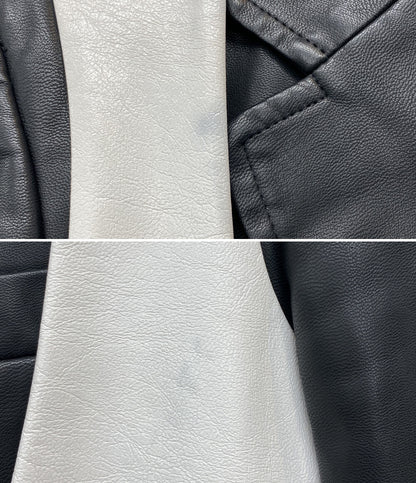 COMME des GARCONS HOMME PLUS フェイクレザー燕尾コート 2024AW PN-J035 メンズ SIZE M コムデギャルソンオムプリュス