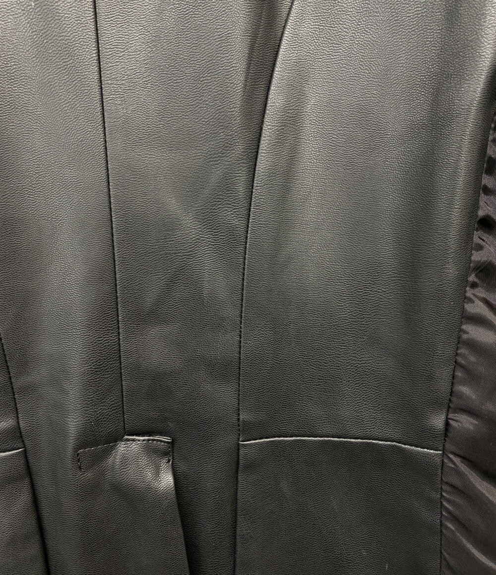 COMME des GARCONS HOMME PLUS フェイクレザー燕尾コート 2024AW PN-J035 メンズ SIZE M コムデギャルソンオムプリュス