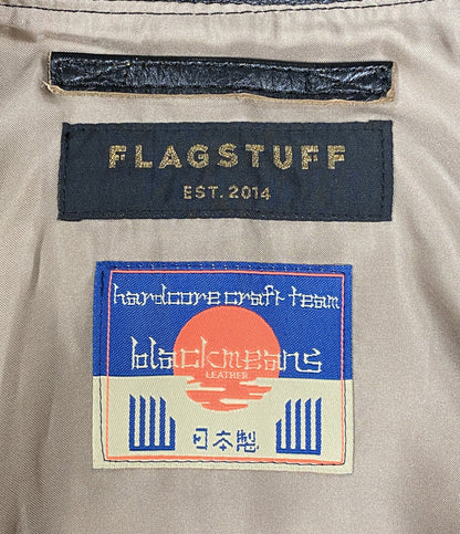 美品 F-LAGSTUF-F フラグスタフ レザージャケット TYPE A-2 DISTRESSED LEATHER JACKET FS1928 メンズ SIZE XL