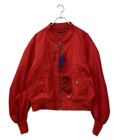 美品 HIROKI TSUZUKI×Dickies ディッキーズ ボンバージャケット BOMBER JACKET レッド メンズ SIZE F ヒロキツヅキ