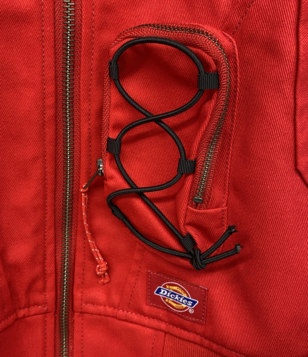 美品 HIROKI TSUZUKI×Dickies ディッキーズ ボンバージャケット BOMBER JACKET レッド メンズ SIZE F ヒロキツヅキ
