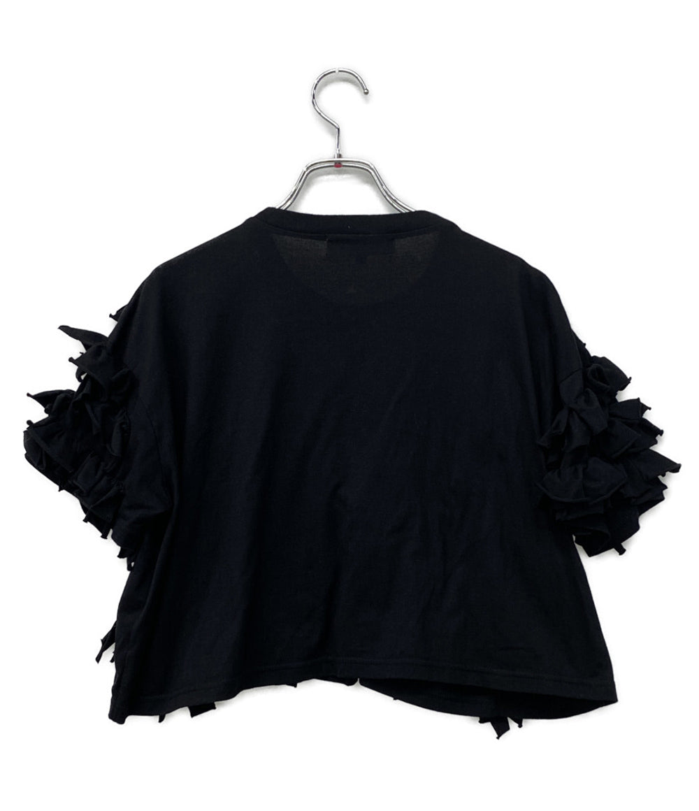 ENFOLD 半袖Tシャツ ALIEN SKIN T-SHIRT ブラック レディース SIZE 38 エンフォルド