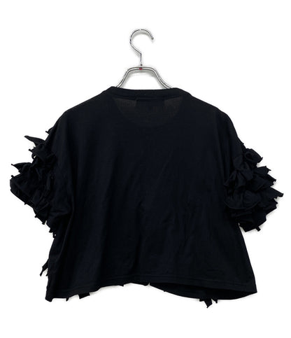 ENFOLD 半袖Tシャツ ALIEN SKIN T-SHIRT ブラック レディース SIZE 38 エンフォルド